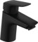 hansgrohe Logis - grifo lavabo sin desagüe, ahorro de energía (CoolStart), grifo monomando lavabo 67 mm, mezclador monomando lavabo ahorro de agua (EcoSmart), negro mate, 71073670