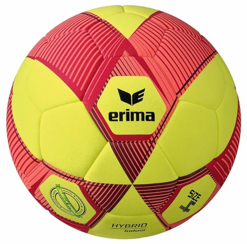 Erima Hybrid Indoor Trainingsball gelbrot, 4 Ohne Geschlecht