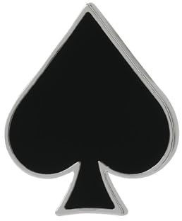 Hitrod Sicherheitsnadeln für Kleidung,Herz-Spaten-Brosche Poker-Pin - Herz-Pik-Spielhandkarten-Brosche, Poker-Asse-Anstecknadel, lustige Anstecknadeln, ästhetisch für Rucksack, Mütze, Jacke, Pullover,