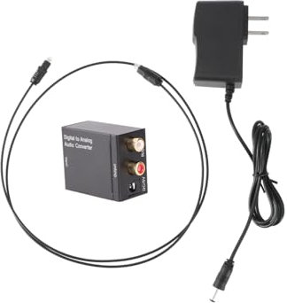 OSALADI 2stücke Digital-analog-Audio-Converter Optischer Zu Analog-konverter Für Tv DVD Heimkino Pdif kHz Samplingrate Einfache Installation Kompatibel Mit Plasma Verstärkern