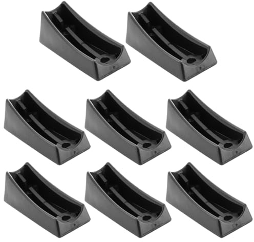 cyclingcolors 8X Schalengleiter Stuhlbeinkappen für Freischwinger Klemmschalengleiter Fußstopfen Möbelfüße Möbelgleiter Rundrohre Stuhl Rund Kunststoff, 32mm