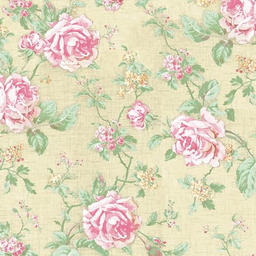 20 Servietten Blumen, Garten & Natur Englische Rosen auf creme als Tischdeko. Papierservietten mit Motiv. Auch für Decoupage und Serviettentechnik 33x33cm