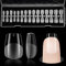 Nzakybbi Extra Kurz Nageltips Ballerina Full Cover Nail Tips Soft Gel Nagel Tips für Gelnägel, 240 Stück XXS Pre-Shaped Klare Coffin Nagelspitzen Pre-buff Künstliche Nägel mit Box, 15 Größen