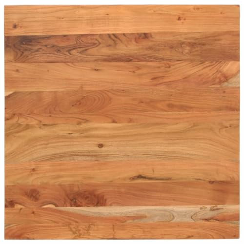 vidaXL Tischplatte, Holzplatte Quadratisch, Massivholzplatte für Bartisch Beistelltisch Esstisch, Ersatztischplatte, 70x70x2,5cm Akazienholz