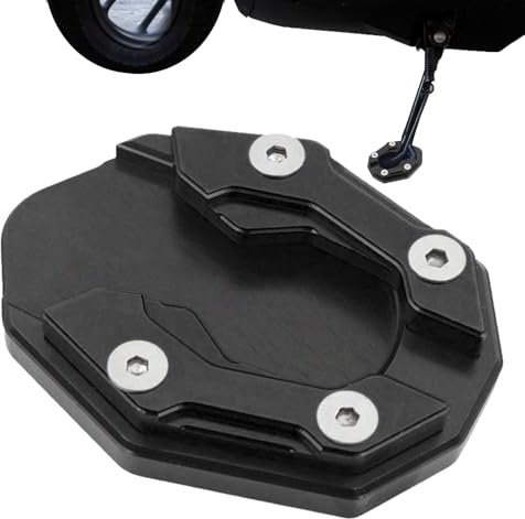 Motorrad Ständer Fuß Seitenverlängerung Pad, Stützfuß Verlängerungspolster, Seitenständer Unterstützung Stützplatte Aus Aluminiumlegierung, Vergrößern Ständer