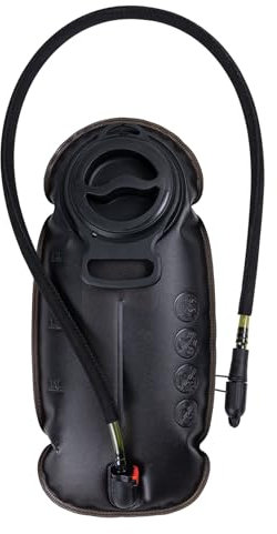 TOPTACPRO 2L Hydration Bladder, Water Tank Storage Bag Leak Proof Hydration Bag BPA Free TPU Food Grade for Hiking (Black)