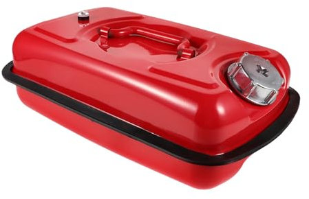 Gatuida Oil Drum Spare Oil Tank 5l Boat Fuel Tank Generator Fuel Tank Marine Gas Tank with Handle Under Seat Fuel Tank Rectangular Fuel Tank Marine Fuel Tank 5l Red Stainless Steel