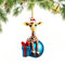 Wooden Giraffe with Ball Christmas Ornaments 2024, Giraffe Ornament Christmas Decoration for Tree, Christmas Tree Hanging Decoration