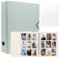 A4 Fotoalbum für Instax Mini 11 12 9 8+ 8 7+ LiPlay Film, Fotokartenbinder für Polaroid SnapTouch PIC-300 Z2300 Fotodrucker, 2x3 Fotobuch für Kpop Card (Minze)