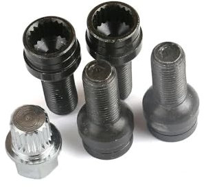 ZHjLut Autoradschrauben Kompatibel mit Skoda für O&ctavia 2004-2008 Radschraube Sicherungsmutter 8D0601139F 009