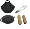 Stone Cooker - Bandeja redonda para barbacoa para aventuras al aire libre (29 cm)