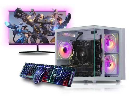 Veno Scorp Gaming PC 24 100Hz Bundle AMD Ryzen 5 4500 Processor Nvidia RTX 3050 6GB Graphics Card - 16GB 3200MHz Ram - 1TB NVMe SSD - 550W PSU - Windows 11 - WiFi - Mini Nem 3 white