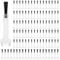 100PCS Nail Varnish Brushes Disposable - suitable for gel nail dipping powder - nail polish brush and nail polish head for detailing - ideal for salon or home DIY nail art (Black)