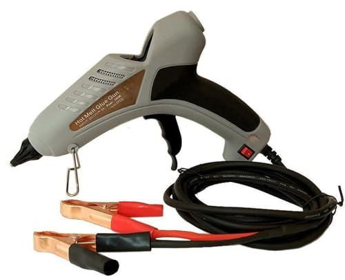 MKHQST Hot Glue Gun 100W Car Universal Glue Gun for Dent Repair with Cigarette Lighter/Battery Clips DC 12V 24V 11mm Glue Sticks for Crafting(3mA)