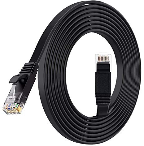 TBMax Cat6 Ethernet Cable Long Internet Cable 10m Flat Ethernet Cables High Speed Network Cable UTP Lan Cable for Gaming, Computer, Laptop, Smart TV