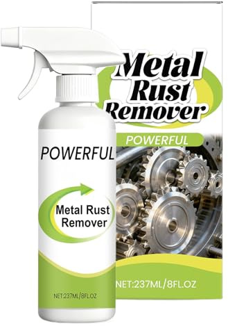 Eliminador de óxido para coche, 237 ml, espray de metal para eliminar rápidamente el óxido, antioxidante, para cadena de bicicleta de metal