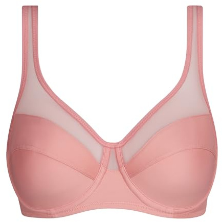DIM Femme - Soutien-Gorge Generous Classic x1 | Maintien Parfait pour Poitrines Généreuses | Microfibre Épaisse et Stretch | Dos en U et Bretelles Larges | Look Moderne et Confort Absolu