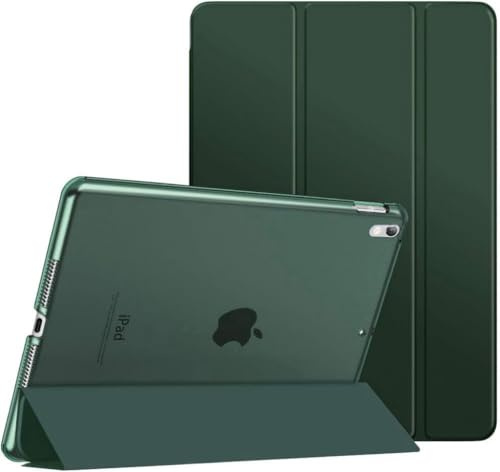 TXWLLIU Custodia per iPad Air 10,5 Pollici 2019 (3a Generazione) & iPad Pro 10,5 Pollici 2017, Custodia Protettiva Ultra Sottile e Leggera, Sospensione/Riattivazione Automatica, Verde Notte