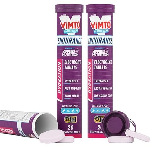Applied Nutrition Hydration Tablets with Electrolytes Vimto 40 Tablets | Sugar Free Vimto Electrolytes Tablets, Electrolyte Effervescent Tablets with Vitamin C - (40 Servings)