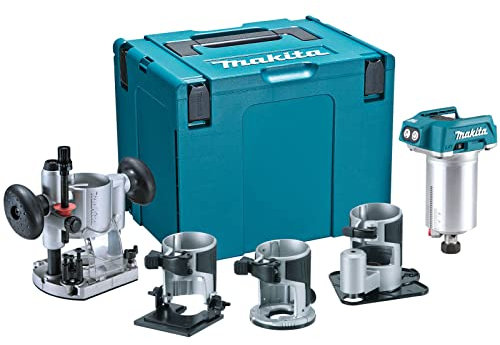 Makita DRT50 18v LXT Cordless Brushless Plunge Router and Trimmer Kit No Batteries
