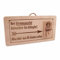 Tür-Klingelschild aus Holz Stromausfoi
