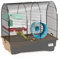 decorwelt Hamsterkäfige Grau Außenmaße 40x25x39 Nagerkäfig Hamster Plastik Kleintier Käfig mit Zubehör