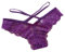 Jixin4you Donne Biancheria Intima Pizzo Jacquard Plus Size Tanga G String B17 Viola Etichettalia unica