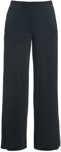 Forplay Marlene Cintura Alta Mujer Pantalones de Tela Negro L 95% Viscosa, 5% elastán Marlene