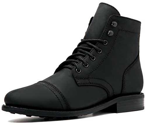 Thursday Boot Company - Stivali stringati da uomo, Nero (Nero opaco.), 47 EU