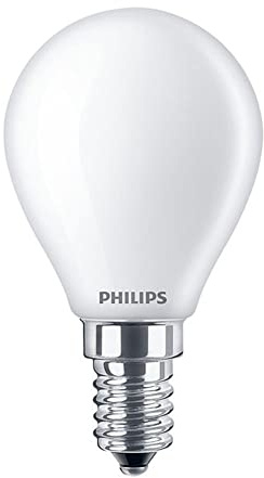 Philips CorePro LED P45 2.2W (25W Equivalent) E14 Frosted Candle Bulb, Very Warm White 2700K, Energy Saving LED Lamp, Small Edison Screw SES, Non-Dimmable, Long Life Replacement for Incandescent Lamps
