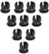 200 STÜCKE 5 mm LED-Halter Flachschnalle Leuchtdiodenclips Kunststoff-Montagehalter Panel Display Mount LED-Clip für LED-Ampelleuchten LED-Komponenten Schwarz