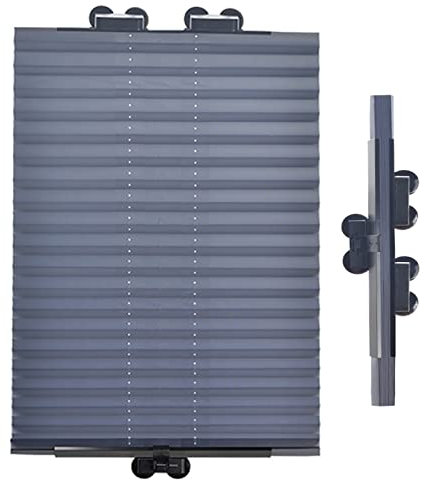 DLLY Thermo Dachfenster Rollos Ohne Bohren, Sonnenschutz-verdunkelungsrollos Mit Saugnäpfen, Plissee-rollos, Temporäre Jalousien, Für Velux- Und Roto-Fenster,80x140cm/31.5 * 55in