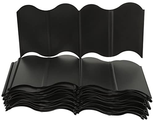 Pp Gartenzaun 40 Blatt Schwarz Langlebig zur Rasengrenze