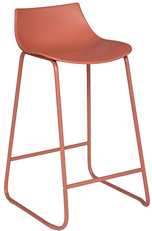 ATMOSPHERA CREATEUR D'INTERIEUR - Sgabello da bar otac in metallo rosa terracotta