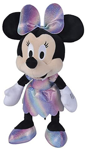 Disney 100 Jahre Party, Minnie, 46cm Plüschtier, Jubiläumsartikel, Plüschfigur ab den ersten Lebensmonaten