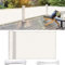 Balkon Sichtschutz Balkonabdeckung 100 x 800 cm Reißfest UV-Schutz atmungsaktiv Sichtschutzmatte Sichtschutzzaun mit Kabelbinder Ohne Bohren für Balkongeländer Garten, Weiß