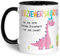 Bedruckte Tasse mit Spruch - Erziehersaurus - Herzliche Geschenke - Geschenk für Erzieherin zum Kindergarten Abschied - Geschenk als Dankeschön für Sie - Farbe: Erzieherin Schwarz & Weiß