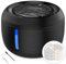 Pawaboo Fontaine à Eau pour Chat 2,5L Silencieuse avec Lumière LED et Pompe Réglable - Distributeur Automatique avec 3 Filtres à Charbon Actif - Noir