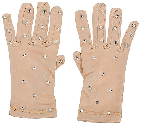 KOMBIUDA 1paar Eiskunstlauf Handschuhe Aus Elastischem Material Mit Strass Stilvolle Und Atmungsaktive Performance-Handschuhe Für Mädchen Und Damen Für Auftritte Und Wettbewerbe