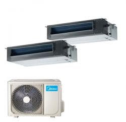 CLIMATIZZATORE DUAL CANALIZZATO 9+12 MIDEA DC INVERTER R-32 A++A+ WI FI READY.M20-18FN8 LINEA 2023