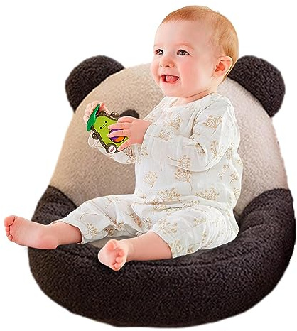 puzzlegame Kinder-Panda-Armlehnenstuhl | Weiches Sitzsofa für Kinder,Plüsch-Panda-Sitzstützsitz, Tiermöbel-Lesesofa-Stuhl für Jungen und Mädchen als Geburtstagsgeschenk