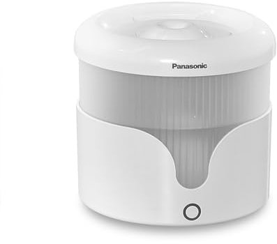 Panasonic CP-JNW01CW Trinkbrunnen für Haustiere, Wasserbrunnen für Katzen & kleine bis mittelgroße Hunde, 1,9 Liter Fassungsvermögen, 4-Lagen-Filter, leise, Zwei Brunnenmodi, Weiß