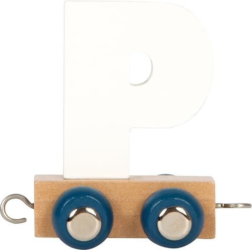 small foot Buchstabenzug Polar P aus Holz, Holzzug individuell kombinierbar, zum Dekorieren und Verschenken, 12586