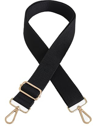 XINGSHUNFU Wide Shoulder Strap Adjustable Replacement Belt Canvas Purse Strap Crossbody Bag Handbag Strap(Black)