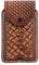 TOURBON Genuine Leather Phone Pouch for Belt Mens Mobile Phone Holster Lightweight Smartphone Holder Case