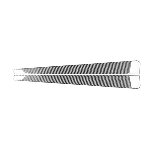 For (C/h/e/vrolet C/o/rvette C/5 1998-2004) Zubehör Kohlefaser Innenraum Auto Schwelle Dekorative Streifen Zierrahmen Abdeckung Aufkleber 2St(Black)