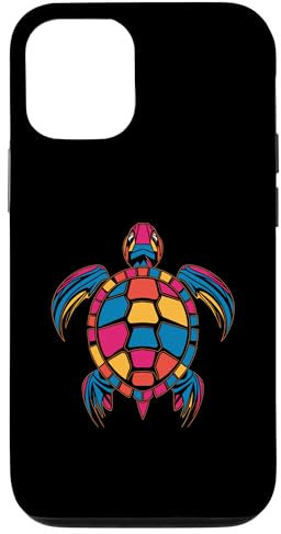 iPhone 14 Abstract Geometric Sea Turtle Case