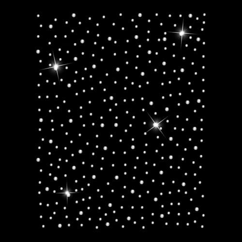 6 Bögen Strass Aufbügeln Strass zum Aufbügeln Patches, Glitzer Applikation Zum Aufbügeln Hotfix Strass Aufkleber, Kristall Flache Runde Transfer Patches für Kleidung DIY-Basteln (2 mm & 4 mm)