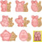 Cortadores Galletas Pascua, RosyFate 8 Piezas Molde Galletas Pascua, Cortador de Galletas, Moldes Galletas Pascua, para Decorar Galletas Reposteria, Niños Hogar DIY Galletas