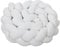 babybay Baby Kuschelschlange Waffelpiqué (Made in EU) - Kuschelschnecke in vielen Farben und Größen, Nackenrolle, Kopfschutz für Wickeltisch (weiß, 280cm)